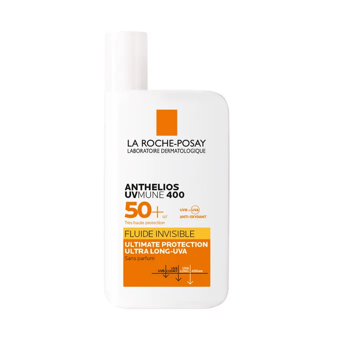 Anthelios Uvmune 400 Crème Solaire Fluide Invisible Spf50+ - Protection Uva Ultra-longs Spf 50+